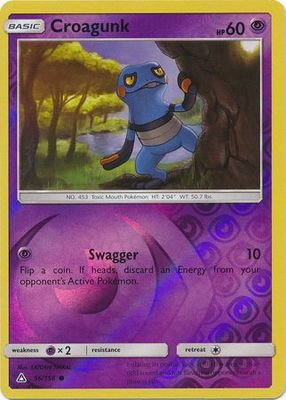 Croagunk - 56/156 - Common Reverse Holo Sun &amp; Moon: Ultra Prism Reverse Holo Singles