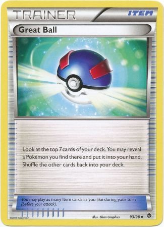 Great Ball - 93/98 - Uncommon Black &amp; White 2: Emerging Powers Singles