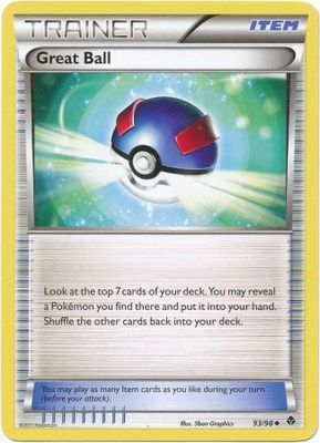 Great Ball - 93/98 - Uncommon Black &amp; White 2: Emerging Powers Singles