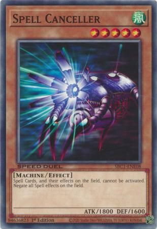 Spell Canceller - SBC1-ENE08 - Common 1st Edition Speed Duel: Streets of Battle City Singles