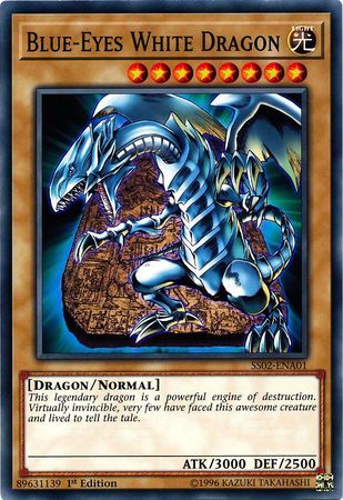 GA Blue-Eyes White Dragon - SS02-ENA01 - Common 1st Edition Speed Duel Starter Decks: Duelists of Tomorrow Singles
