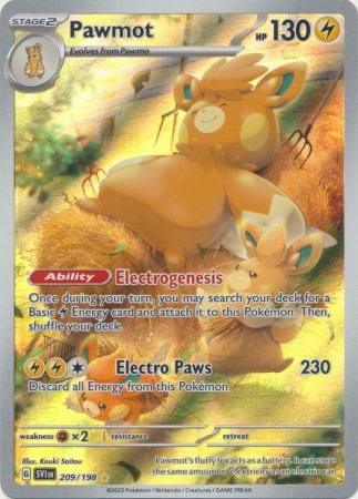 SJ Pawmot - 209/198 - Illustration Rare Scarlet &amp; Violet (Base Set) Singles