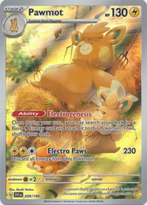SJ Pawmot - 209/198 - Illustration Rare Scarlet &amp; Violet (Base Set) Singles