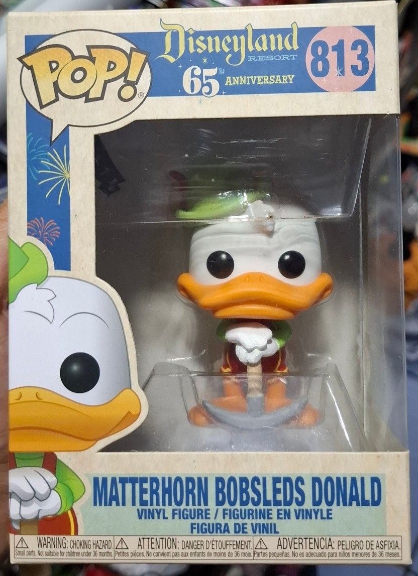 SH Matterhorn Bobsleds Donald Funko Pop 813 Disneyland