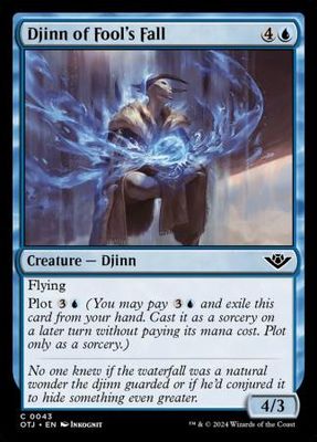Djinn of Fool&#39;s Fall 0043 - Foil Outlaws of Thunder Junction Foil Singles