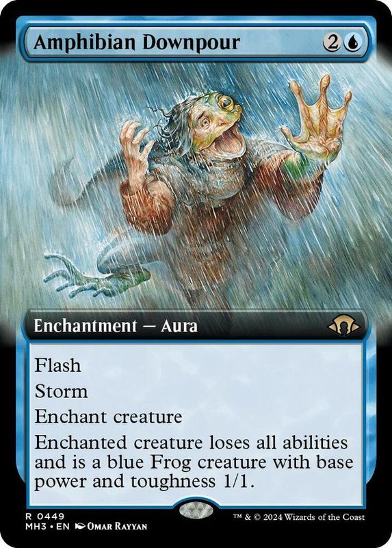 Amphibian Downpour (Extended Art) - Modern Horizons 3 (MH3) Modern Horizons 3