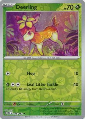 Deerling - 016/162 - Common Reverse Holo Scarlet &amp; Violet: Temporal Forces Reverse Holo Singles (Espanol)