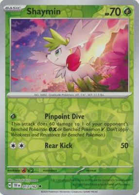 Shaymin - 013/162 - Uncommon Reverse Holo Scarlet &amp; Violet: Temporal Forces Reverse Holo Singles