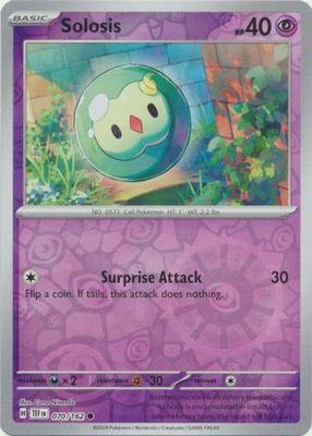 Solosis - 070/162 - Common Reverse Holo Scarlet &amp; Violet: Temporal Forces Reverse Holo Singles