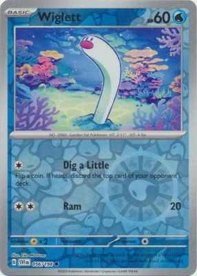Wiglett - 056/198 - Common Reverse Holo Scarlet &amp; Violet (Base Set) Reverse Holo Singles