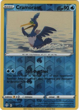 Cramorant - 028/072 - Uncommon Reverse Holo Shining Fates Reverse Holo Singles