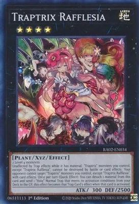 Traptrix Rafflesia - RA02-EN034 - Super Rare 1st Edition Rarity Collection II Singles