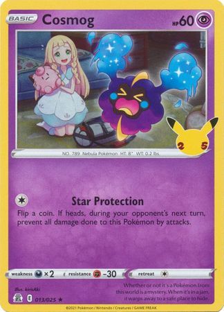 Cosmog - 13/25 - Holo Rare Celebrations Singles