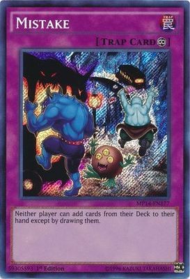 Mistake - MP14-EN177 - Secret Rare 1st Edition Yu-Gi-Oh! 2014 Mega-Tins Singles