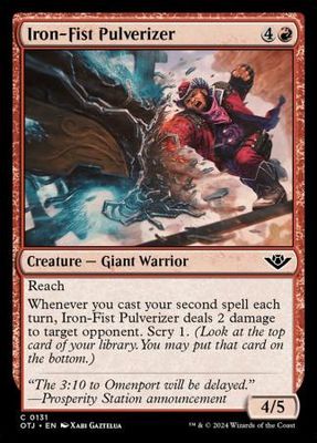 Iron-Fist Pulverizer 0131 - Outlaws of Thunder Junction Singles (Español)