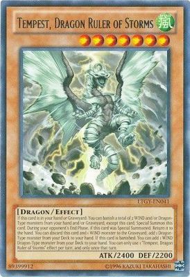 Tempest, Dragon Ruler of Storms - LTGY-EN041 - Rare Unlimited Lord of the Tachyon Galaxy Unlimited Singles