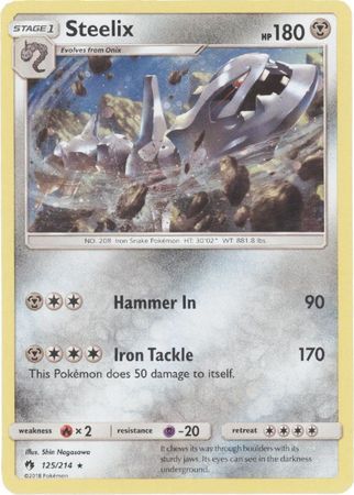 Steelix - 125/214 - Alternate Holo Promo Pokemon Alternate Holo and Alternate Art Promos