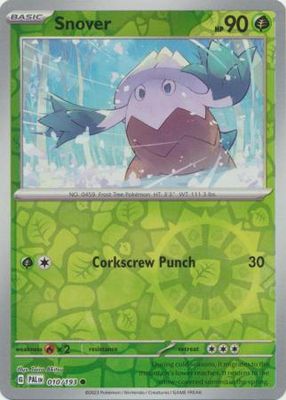 Snover - 010/193 - Common Reverse Holo Scarlet &amp; Violet: Paldea Evolved Reverse Holo Singles