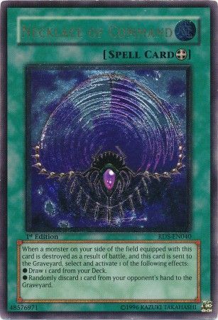 SJ Ultimate Rare - Necklace of Command - RDS-EN040 1st Edition Rise of Destiny [RDS] 1st Edition Singles