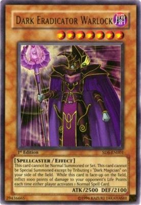 Dark Eradicator Warlock - SD6-EN001 - Ultra Rare 1st Edition Structure Deck: Spellcaster&#39;s Judgment [SD6] 1st Edition Singles