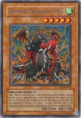 Armed Dragon LV5 - SOD-EN014 - Rare Unlimited Soul of the Duelist [SOD] Unlimited Singles