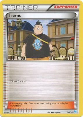 Tierno - 20/30 or 29/30 - Suicune Trainer Kit XY Trainer Kit: Pikachu Libre and Suicune