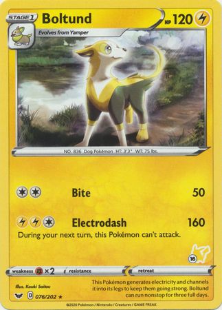 Boltund - 076/202 - Pikachu Deck (Pikachu Symbol 16) Battle Academy Box Set 2022
