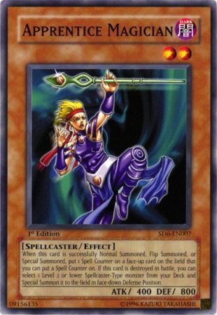 Apprentice Magician - SD6-EN007 - Common 1st Edition Structure Deck: Spellcaster&#39;s Judgment [SD6] 1st Edition Singles