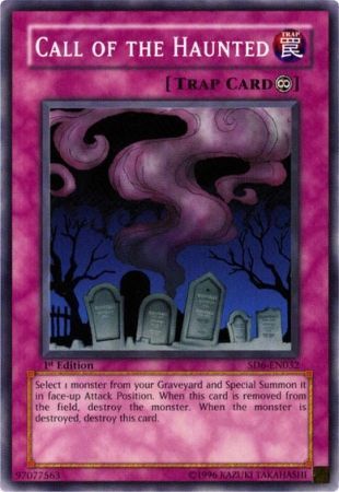 Call of the Haunted - SD6-EN032 - Common 1st Edition Structure Deck: Spellcaster&#39;s Judgment [SD6] 1st Edition Singles