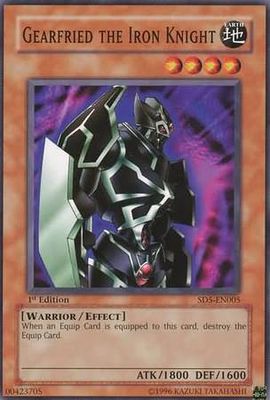 Gearfried the Iron Knight - SD5-EN005 - Common 1st Edition Structure Deck: Warrior&#39;s Triumph 1st Edition Singles