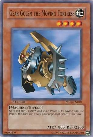 Gear Golem the Moving Fortress - SD10-EN010 - Common 1st Edition Structure Deck: Machine Re-Volt 1st Edition Singles