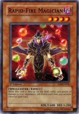 Rapid-Fire Magician - SD6-EN016 - Common 1st Edition Structure Deck: Spellcaster&#39;s Judgment [SD6] 1st Edition Singles