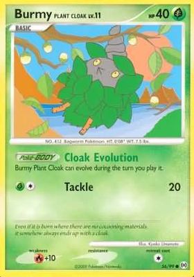 Burmy Plant Cloak - 56/99 - Common Platinum: Arceus Singles