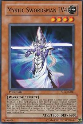 Mystic Swordsman LV4 - SD5-EN014 - Common 1st Edition Structure Deck: Warrior&#39;s Triumph 1st Edition Singles
