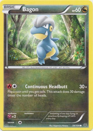 Bagon - 54/108 - Common XY: Roaring Skies Singles