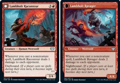 Lambholt Raconteur | Lambholt Ravager 167/277 - Innistrad: Crimson Vow Singles (espanol)