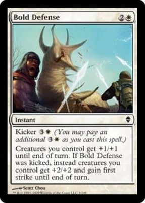 Bold Defense 3/249 - Zendikar Singles