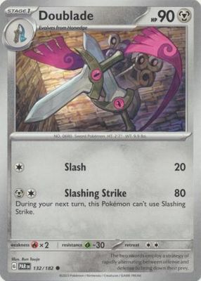 Doublade - 132/182 - Common Scarlet &amp; Violet: Paradox Rift Singles