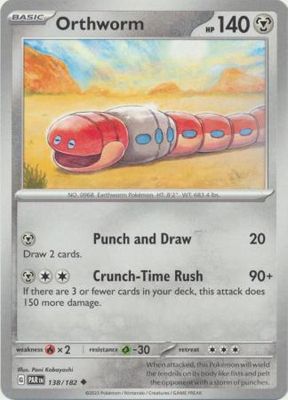 Orthworm - 138/182 - Uncommon Scarlet &amp; Violet: Paradox Rift Singles (Español)