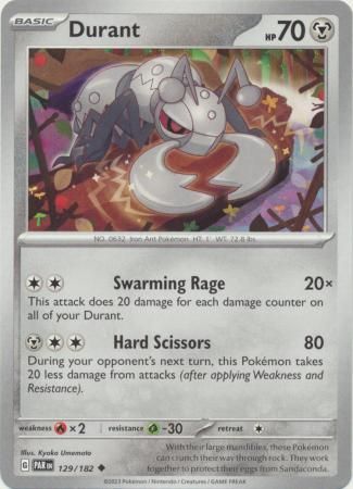 Durant - 129/182 - Uncommon Scarlet &amp; Violet: Paradox Rift Singles