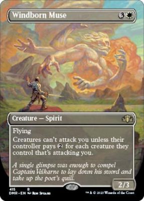 GA Windborn Muse 415 - Alternate Art Borderless Dominaria Remastered Collector Booster Singles Foil