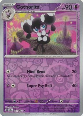 Gothorita - 091/193 - Common Reverse Holo Scarlet &amp; Violet: Paldea Evolved Reverse Holo Singles