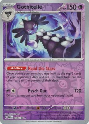 Gothitelle - 092/193 - Uncommon Reverse Holo Scarlet &amp; Violet: Paldea Evolved Reverse Holo Singles