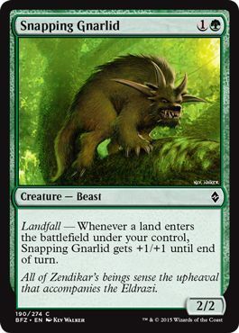 Snapping Gnarlid 190/274 Battle for Zendikar Singles