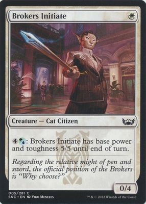 Brokers Initiate 005/281 Streets of New Capenna Singles