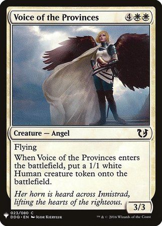 Voice of the Provinces - Mystery Booster Promo Mystery Booster Singles