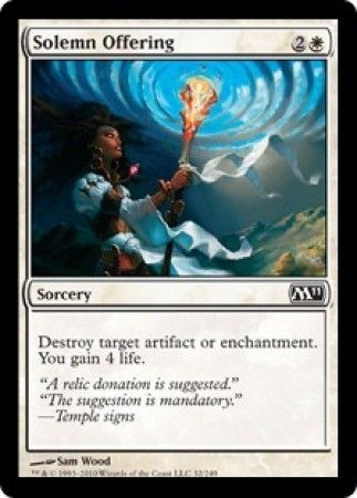 Solemn Offering 32/249 - Magic 2011 (M11) Singles