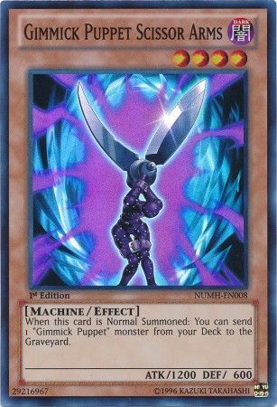 Gimmick Puppet Scissor Arms - NUMH-EN008 - Super Rare 1st Edition Number Hunters 1st Edition Singles