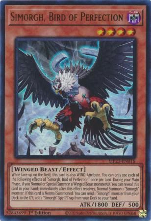 Simorgh, Bird of Perfection - MP23-EN016 - Ultra Rare 1st Edition Mega Tin 2023 Dueling Heroes Singles