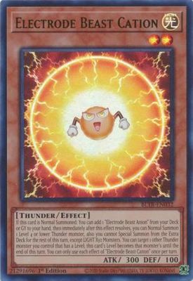 Electrode Beast Cation - BLTR-EN032 - Ultra Rare 1st Edition Battles of Legend: Terminal Revenge 1st Edition Singles